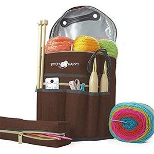 Stitch Happy Designer Knitting Starter Kit: 20 Piece Knitting Kit for Beginner